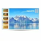 Projektor Leinwand 120 Zoll,Faltbare,Faltenfreie Projektionswand 16:9,Tragbare Projektor Leinwand Zur Wandmontage,Unterstützung für Doppelseitige Projektion im Außen und Innenbereich