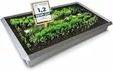 Schneckenzaun Set 8 tlg. - 4x 90° Ecke + 4x Blech 1m - Galvalume Alu-Zink - Schneckenabwehr ohne Gift - Schneckenschutz Metall für Hochbeet & Garten – Schnecken Barriere, Schneckensperre, rostfrei