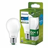 Philips LED Classic ultraeffiziente E27 Lampe, mit Energieeffizienzklasse A, ersetzt 100W, matt, kaltweiß