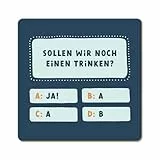 Grafik Werkstatt lustiger Untersetzer aus Kork | Sollen wir noch einen Trinken?
