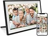Anna Bella WiFi Digitaler Bilderrahmen 10,1 Zoll, Elektronischer Bilderrahmen 1280x800 HD, 32GB Storage, Automatische Drehung, intelligenter Touchscreen, mühelose Fernkonfiguration über die AiMOR-App