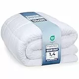 Utopia Bedding Bettdecke 135 x 200 cm, leichte Bettdecke mit Polyesterfüllung für 4 Jahreszeiten, Mikrofaser, für 1 Person (weiß)
