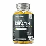 Creatin Monohydrat Gummibärchen - 5000 mg Kreatine pro Portion - 90 Gummibärchen Ohne Zucker - Leckere Kreatin Gummies mit Zitronengeschmack - Ohne Gentechnik - Vegane Gummies - WeightWorld