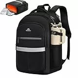 MATEIN Rucksack mit Schuhfach Abnehmbarem, Anti-Diebstahl LaptopRucksack 15,6 Zoll, Rucksack Herren Wasserdicht mit USB-Anschluss, Sportrucksack Herren mit Isolierfach, für Reise, Arbeit, Schwarz