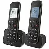 Telekom Sinus A 207 Schnurlostelefon & Sinus 207 Pack Mobilteil, schwarz I Telefon-Set, schnurloses Festnetz-Telefon & Zusatz-Mobilteil I Grafik-Display, strahlungsarm I Langlebiger Akku, Freisprecher