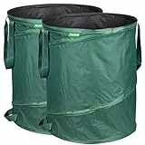 GardenMate 2x Pop-up Gartensack 160l - Selbstaufstellend aus robustem Polyester Oxford 600D Gewebe