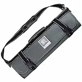 zayiko Messertasche für Kochmesser – Rolltasche mit 13 Fächern für 12 Küchenmesser & Schere – Robuste Werkzeugrolle zur Messeraufbewahrung mit Tragegriff & Schultergurt