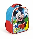 Superdiver - Kinder-Rucksack Mickey Mouse - Offizielle Disney-Lizenz - Ideal für Schule und Kindergarten - Perfekt für Jungen und Mädchen - Mehrfarbig - Maße: 24x20x10 cm