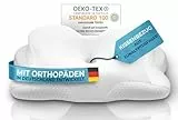 Glückstoff® Kissenbezug für Orthopädisches Kissen [mit Kühl- und Wärmeeffekt] aus Eukalyptusfaser (Lyocell) und Spandex | Weich & Kuschelig | Ersatzbezug | Weiß | Version: Allrounder