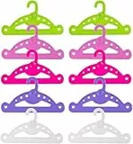 10er Pack Kinderpuppenbügel, Puppenbügel, Neugeborenenbügel, 43cm Bunte Puppenbügel, Puppenbügel, Stoffpuppenbügel für Mädchen