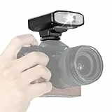 TARION Mini-Kamerablitz Blitzgerät Kamera Blitz Flash Speedlite mit Optischer S1/S2 Steuerung 22 Leistungsstufen für Sony Canon Nikon Fuji Olympus Kamera (SL01 Schwarz)