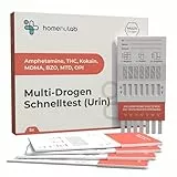 5x Drogentest Schnelltest 7-in-1 Multi-Test | Urin Drogentests auf THC (Marihuana), Kokain, Opiate, Methadon, Amphetamine, Ecstasy & Benzodiazepine | Präzise & zuverlässige Ergebnisse in 5 Minuten