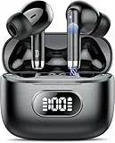 Bluetooth Kopfhörer, Kopfhörer Kabellos Bluetooth 5.3 In Ear Kopfhörer Bluetooth mit 4 ENC Noise Cancelling Mic, Kabellose Kopfhörer 50H Earbuds Tiefer Bass, LED-Anzeige, IP7 Wasserdicht Ohrhörer