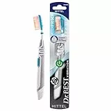 Dr.BEST Vibration Atemfrisch, Zahnbürste, Mittel (1 Stück), für bessere Erreichbarkeit zwischen den Zähnen
