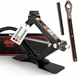 HEYNER® Scherenwagenheber 2 t für BMW, 103-440 mm Hubhöhe, mit Ratsche und Gummiauflage für Wagenheber, inkl. Tasche für Autoheber und Zubehör, TÜV & GS