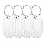 Smart Air Tracker Tag 4er Pack, Schlüsselfinder KeyFinder Kompatibel mit Apple Wo ist? APP (iOS NUR), Bluetooth Key Finder für Gepäck/Taschen/Koffer, Austauschbarer Akku [weTag Pro]