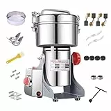 Getreidemühle Elektrisch 1000g Mühle High Speed Edelstahl Graingrinder & Kommerzieller Motor Mahlstein für Kräuter/Gewürze/Nüsse