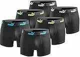 PUMA Boxershort 6er Pack Herren Basic Black Limited Edition - New Tripple Black- Gr.L