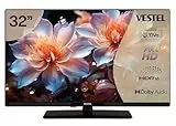 Vestel Fernseher 32 Zoll Smart TV Powered by TiVo Full HD Fernseher, HDR TV mit integriertem Triple-Tuner, LED TV 32FT9740 schwarz