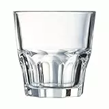 Arcoroc - Granity Kollektion - 6 niedrige Gläser 20 cl aus gehärtetem Glas, stapelbar - Modernes Design, ideal für Cocktails - Verstärkte Verpackung, für den Online-Verkauf geeignet.