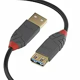 LINDY 36760 0, 5m USB 3.0 Typ A Verlängerungskabel, anthra Line Anthrazit, 0,5 m