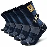 Circorld Socken Herren Atmungsaktiv Sneaker Socken Cushion Sportsocken Herren Damen Outdoor Laufsocken Wandersocken für Walking Lauf Radfahren Sport Wandern 5 Paare 43-46 (Blau)