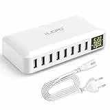 iLepo USB Schnellladegerät Mehrfach 60W USB Ladegerät Mehrfach mit 18W Quick Charge 3.0 Port USB Charger für iPad iPhone Samsung und andere Handys