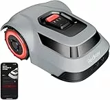 Redkey MGC1000 Mähroboter Rasenmäher Roboter - 1000m² Rasenroboter mit Begrenzungskabel C-TOF Technologie Pfadplanung Kartenzeichnen 45% Steigfähigkeit APP-Steuerung Leise 57dB