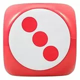 BESPORTBLE Großer Schaumstoffwürfel Spielrequisite Partyspiel Zubehör 20cm Rot Weiß Mehrseitiger Würfel für Teambuilding Familienfeiern