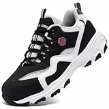 LARNMERN Sicherheitsschuhe Herren Damen,L91169 SBP SRA Leicht Atmungsaktiv Arbeitsschuhe Schutzschuhe Anti-Punktion 41 EU,Weiß SBP
