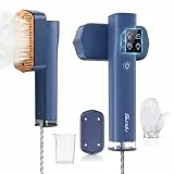 Sundu Dampfglätter, Steamer für Kleidung, 2-in-1 Reisebügeleisen Steam iron, 15s schnelles Aufheizen Mobiles Handbügeleisen, Travel Iron mit LED Display, 4 Bügelmodi, Blau