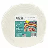 Bosal Katahdin Batting On-A-Rolle, Sommer, 85 g, 6,4 cm x 22,7 m, 100% Bio-Baumwolle (1 Rolle), gebrochenes Weiß