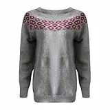 Meine bestellungen anzeigen, Pullover Damen Sweatshirt Rundhals Winterpullover Gestrickter Langarm Mode Strickpullover Herbst Winter Wollpulli, 2 Euro Artikel