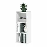 Furinno Luder 3-stufiges Bücherregal mit offenem Regal, Weiß