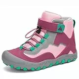 Mishansha Mädchen Wanderschuhe Bequem Atmungsaktiv Trekkingschuhe Unisex-Kinder Turnschuhe Outdoor Sport Sneaker Violett 31 EU