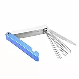 TOPINCN Brennerdüsen-Reiniger-Set Jet-Reiniger-Kit Zum Reinigen von Gasschweiß-Schneiddüsenspitzen mit Aufbewahrungsbox Motorrad-Vergaser Brennerdüsen-Spitzenreiniger