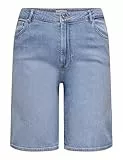 ONLY CARMAKOMA Damen Carsonny Hw Wide DNM Shorts Nas843 Noos, Light Blue Denim, 48