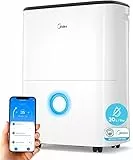MIDEA Leiser Luftentfeuchter, 20 l, für Raumluftfeuchtigkeit bis 50 m2 / 100 m3 - Luftentfeuchter im Raum mit abnehmbarem Tank - kleiner Entfeuchter energiesparend dehumifier