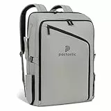 Pactastic Handgepäck Reise-Rucksack 40 Liter Carry-On | Reisetasche 1.300 g leicht mit Laptopfach, Rückenpolsterung | 3 Hauptfächer & Koffer-Öffnung | ideal für Flugzeug 40 x 20 x 55 cm