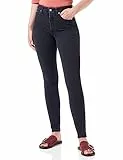 Calvin Klein Damen Jeans Hose Super Skinny Ankle High Waist, Schwarz (Denim Black), 32W