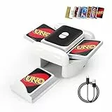 Kevsuvqin Geräuscharmer Kartenmischmaschine Elektrische, 3000mAh Kartenmischer, 2 Modi, Spielkartenablage, Mischmaschine Karten für 2 Decks, Karten Mischgerät für UNO, Poker, Texas Hold Em, Blackjack
