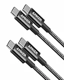 Anker USB C Kabel, [2 Stück 1m] 60W USB C auf USB C Kabel, PD 3.0 Ladekabel USB C für iPhone 17 Pro Max/16/15 Serie, Samsung Galaxy S26/S25, MacBook Pro/Air, iPad Pro/Air