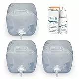 ration1 ClearSi® Wasseraufbereitung Trinkwasser, 120 Liter Wasser desinfizieren & konservieren (12ml Dosierflasche), entkeimen und haltbar Machen, leichte Dosierung, 1 Tropfen auf 500 ml Wasser