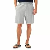 Fruit of the Loom Premium-Jogging-Shorts für Herren Gr. L, grau meliert