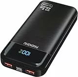 Power Bank 27.000mAh 22,5W Externer Handyakku PD20W Schnell Aufladende Powerbank USB C mit LED Display 3 Ausgängen & 2 Eingängen Tragbares Ladegerät für Smartphones (P38S-03)