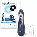 Waterpik Advanced Waterflosser kabellos, Testsieger 2024, Precision Pulse Technology, bis zu 99,9 Prozent Plaque Entfernung, 4x Aufsätze, 3 Modi, Zahnzwischenraumreiniger, Induktionsladesystem, Blau