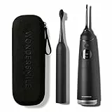 Wondersmile Schallzahnbürste PRO - Testsieger 2025 - SparSet mit Munddusche - für optimale Zahn- & Zahnfleischpflege - Ultimate Black Oral Care Spar-Set
