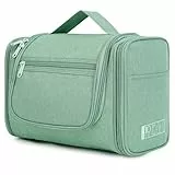 WANDF Groß Waschtasche, Kulturtasche zum Aufhängen für Damen, Kulturbeutel Herren Gross, Waschbeutel für Camping Reisen für Kinder Frauen Mann (Grün)