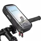 ROTTO Handyhalterung Fahrrad Lenkertasche Wasserdicht Handyhalter 360°Drehbarem Fahrradhalterung mit Regenhaube Für 7 Zoll Handys
