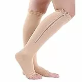 Kompressionsstrümpfe Krampfadern Sportprävention nahtlose Unisex Kniehohe Socken L/XL
